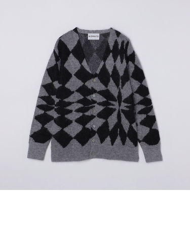 NOMA t.d.: JACQUARD DIAMOND CARDIGAN