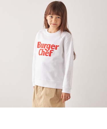【SHIPS any別注】Burger Chef: ロゴ プリント スウェット<KIDS>