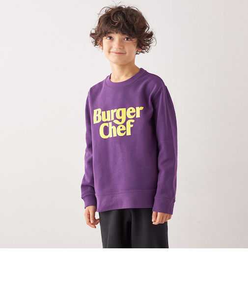 【SHIPS any別注】Burger Chef: ロゴ プリント スウェット<KIDS>