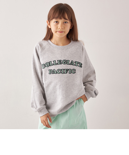 【SHIPS any別注】Collegiate Pacific: 刺繍 ロゴ スウェット<KIDS>