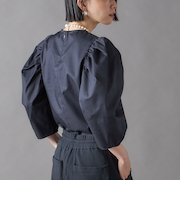 SHIPS NINE CASE:〈洗濯機可能〉パフスリーブ ブラウス