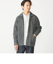 SHIPS: ミックス ヤーン ポロ ニット カーディガン カバーオール