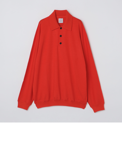 GP/GS/GP: ドルマン ニット ポロ ロングスリーブ