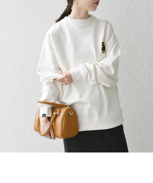 SHIPS any: COTTON USA サガラ 刺繍 ワンポイント スウェット (セットアップ対応)◇