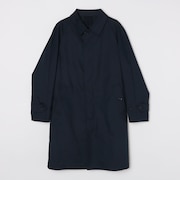 SHIPS: ポリエステル / ウール ブラックウォッチ リバーシブル ステンカラー コート