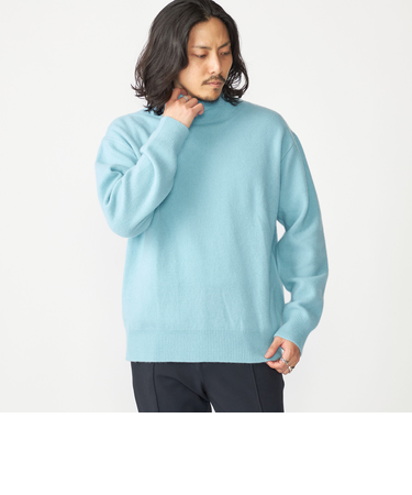 SHIPS:〈手洗い可能〉ソフト ウール モックネック ニット(アンサンブル対応)