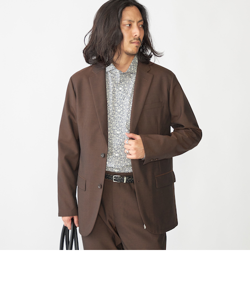 SHIPS: <セットアップ対応> TW パナマ 2ボタン ジャケット