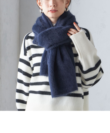 〈手洗い可能〉フォックス ニット ストール