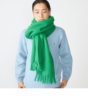 【WEB限定】SHIPS:〈洗濯機可能〉ボリューム マフラー (ソリッド)