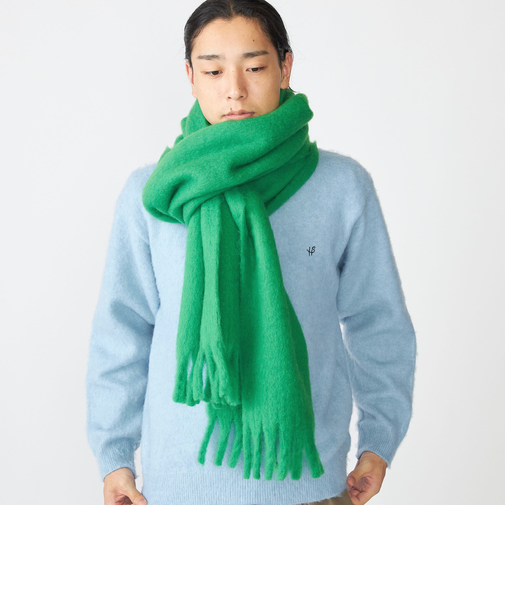 【WEB限定】SHIPS:〈洗濯機可能〉ボリューム マフラー (ソリッド)