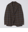 【 SHIPS別注】Errico Formicola:ウール ブラウン×ブルー チェック ジャケット
