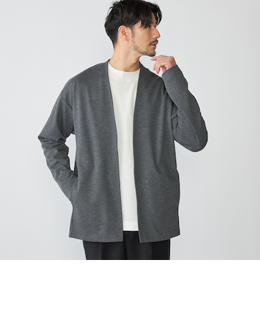 SHIPS: NEW ノーカラー リラックス カーディガン