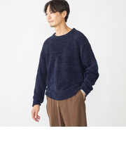 SHIPS:〈手洗い可能〉メランジ モール クルーネック ニット