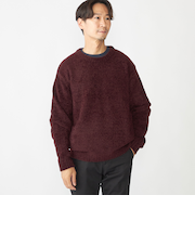 SHIPS:〈手洗い可能〉メランジ モール クルーネック ニット