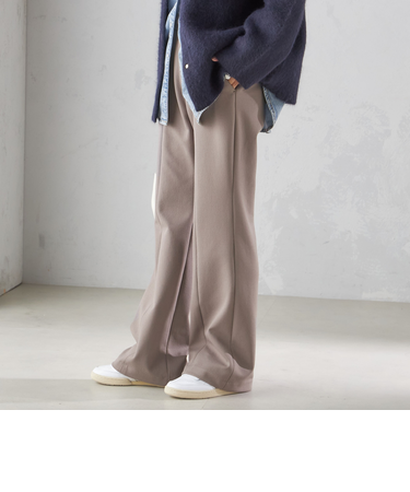 〈手洗い可能〉ストレッチ フレア パンツ