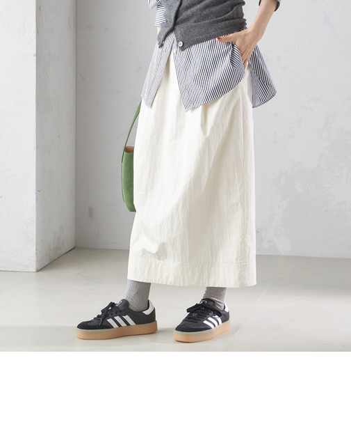 タフタ コクーン スカート