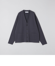 City Ambient Products: Wフェイス カノコ Vネック カーディガン