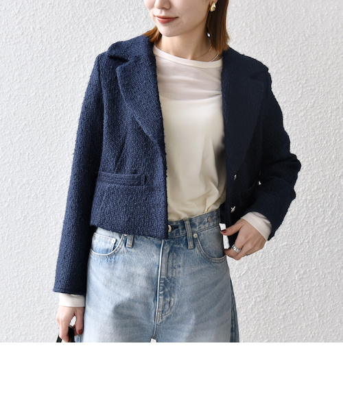 LOEFF＞ウールギャバ ダブルブレスト ジャケット｜ユナイテッド