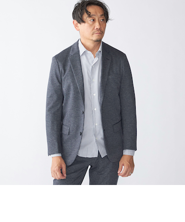 SHIPS:〈洗濯機可能〉アクティブ ジャージー ジャケット(セットアップ対応)