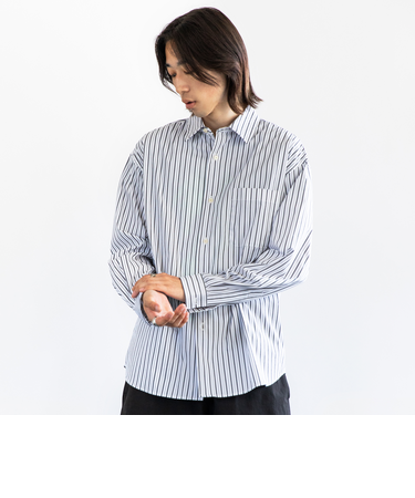 City Ambient Products: レギュラーカラー ブロード ストライプ シャツ