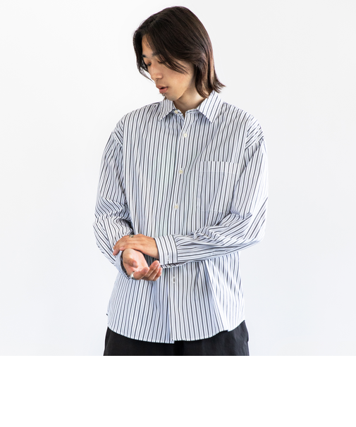 City Ambient Products: レギュラーカラー ブロード ストライプ シャツ