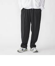 SHIPS:〈洗濯機可能〉メランジ ワイド ピンタック スラックス