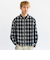 City Ambient Products: オンブレ チェック シャツ ジップ アウター