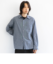 City Ambient Products: レギュラーカラー ボイル チェック シャツ