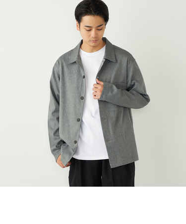 SHIPS Colors:〈洗濯機可能〉WOOLIC ボックス シャツ◇