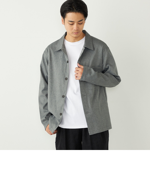 SHIPS Colors:〈洗濯機可能〉WOOLIC ボックス シャツ◇