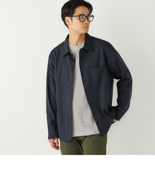 SHIPS Colors:〈洗濯機可能〉WOOLIC ボックス シャツ◇