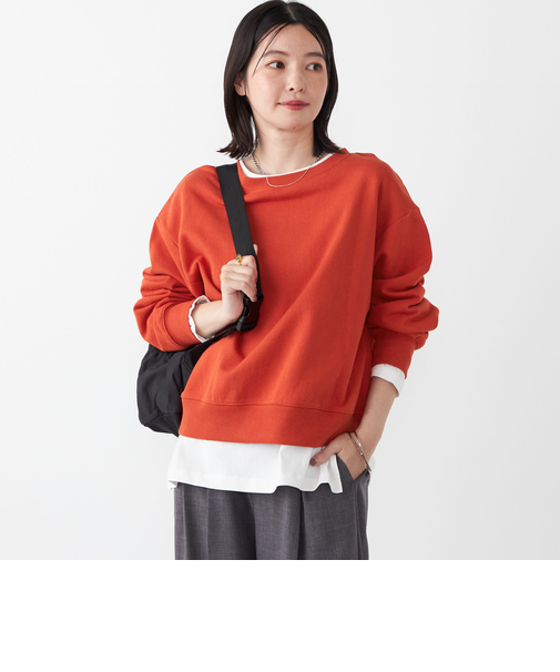 SHIPS Colors:〈手洗い可能〉USA 裏毛 ドットボタン 2WAY プルオーバー