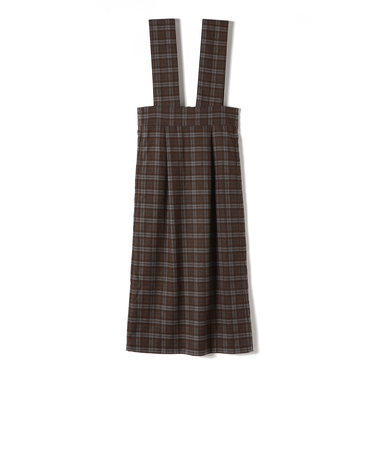 SHIPS Colors:〈手洗い可能〉リンク チェック ジャンパー スカート