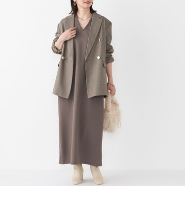 SHIPS Colors:〈手洗い可能〉シャーク フリンジ ジャンパー ワンピース◇