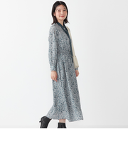 SHIPS Colors:〈手洗い可能〉MULHOUSE ボウタイ ワンピース◇