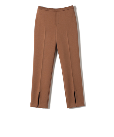 SHIPS Colors:〈手洗い可能〉ストレッチ ツイル スリット パンツ