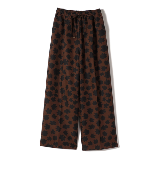 SHIPS Colors:〈手洗い可能〉モノトーン フラワー イージーパンツ◇