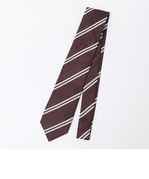 SHIPS Colors:日本製 シルク ストライプ ネクタイ