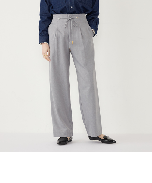 SHIPS Colors:〈手洗い可能〉ウールライク イージー パンツ◇