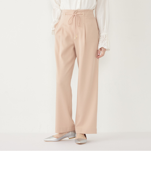 SHIPS Colors:〈手洗い可能〉ウールライク イージー パンツ◇