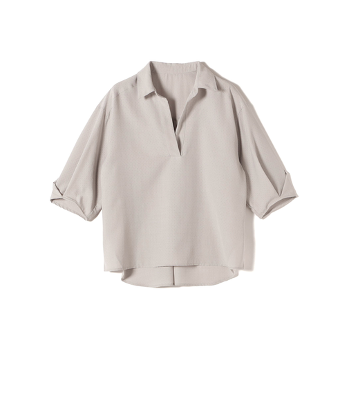 SHIPS Colors:〈手洗い可能〉パンチング スキッパー シャツ