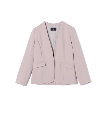 SHIPS Colors:ストレッチ ジョーゼット Vカラー ジャケット2(セットアップ対応可能)◇