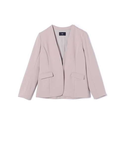 SHIPS Colors:ストレッチ ジョーゼット Vカラー ジャケット2(セットアップ対応可能)◇