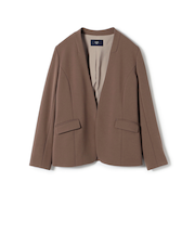 SHIPS Colors:ストレッチ ジョーゼット Vカラー ジャケット2(セットアップ対応可能)◇