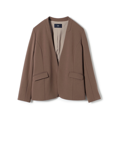 SHIPS Colors:ストレッチ ジョーゼット Vカラー ジャケット2(セットアップ対応可能)◇