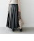 SHIPS Colors:合成皮革 ワイド プリーツ スカート◇