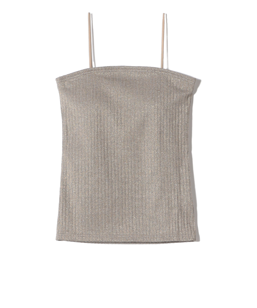 SHIPS Colors:〈洗濯機可能〉ハリヌキ ラメ カップ付き キャミソール