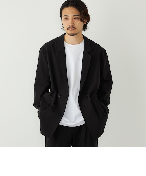 SHIPS Colors:〈洗濯機可能〉ナイロン ストレッチ ダブル ジャケット(セットアップ可能)