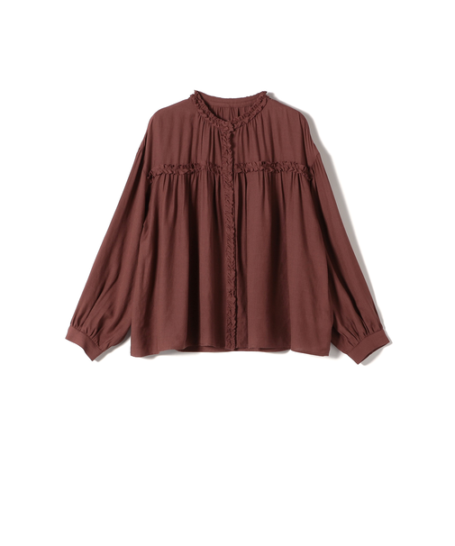 SHIPS Colors:〈手洗い可能〉カットオフ フリル シャツ