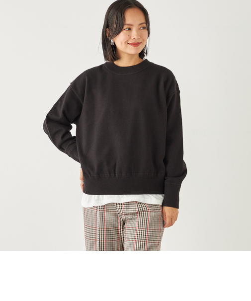 SHIPS Colors:〈手洗い可能〉スウェット ライク ニット◇